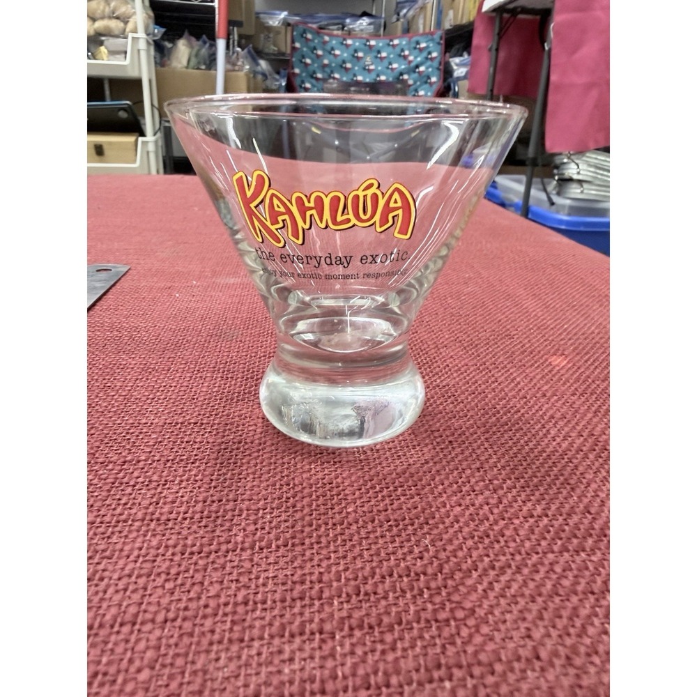 Kahlua Cocktail Glasses 4" Tall the everyday exotic